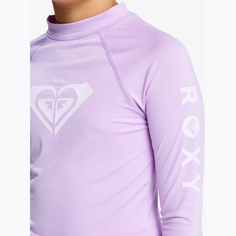 Children's swimming longsleeve ROXY Whole Hearted crocus petal 4