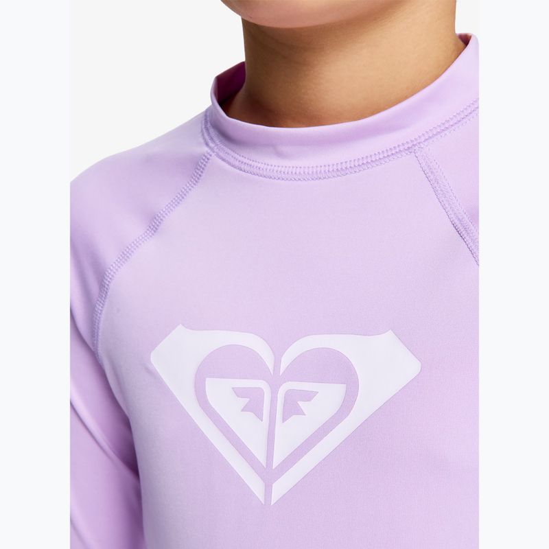 Children's swimming longsleeve ROXY Whole Hearted crocus petal 5