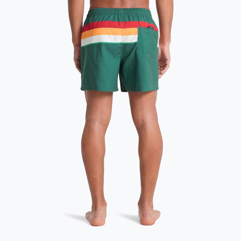 Men's swim shorts Quiksilver Everyday Printed Volley 15" forest outside stripe 5