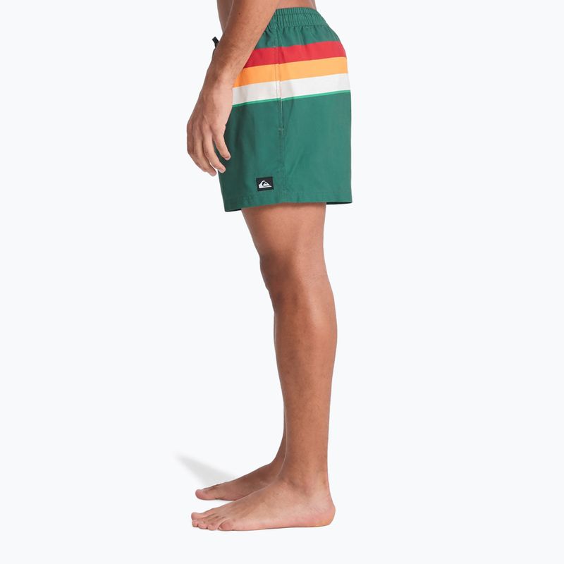 Men's swim shorts Quiksilver Everyday Printed Volley 15" forest outside stripe 6