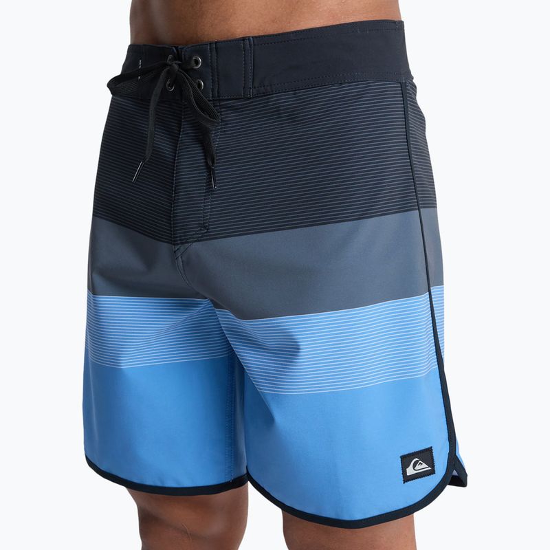 Men's swim shorts Quiksilver Surfsilk Scallop 18" black tijuana 7