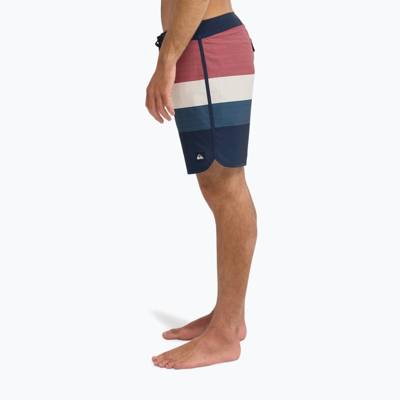 Men's swim shorts Quiksilver Surfsilk Scallop 18" dark navy tijuana 6