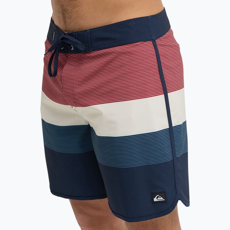 Men's swim shorts Quiksilver Surfsilk Scallop 18" dark navy tijuana 7
