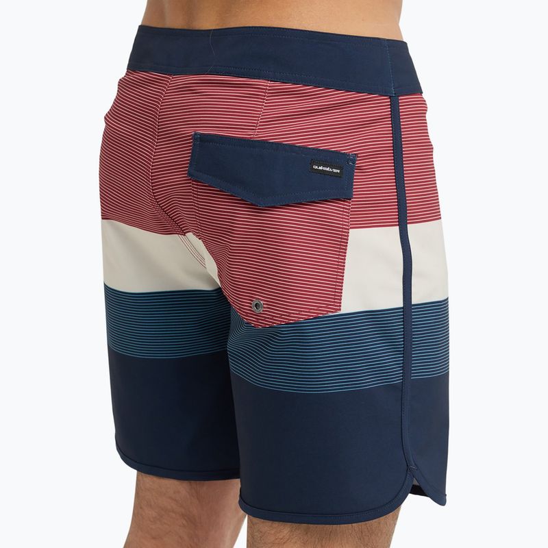 Men's swim shorts Quiksilver Surfsilk Scallop 18" dark navy tijuana 8