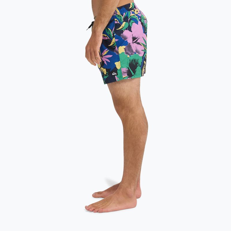 Men's swim shorts Quiksilver Everyday Printed Volley 15" dark navy interact floral 6