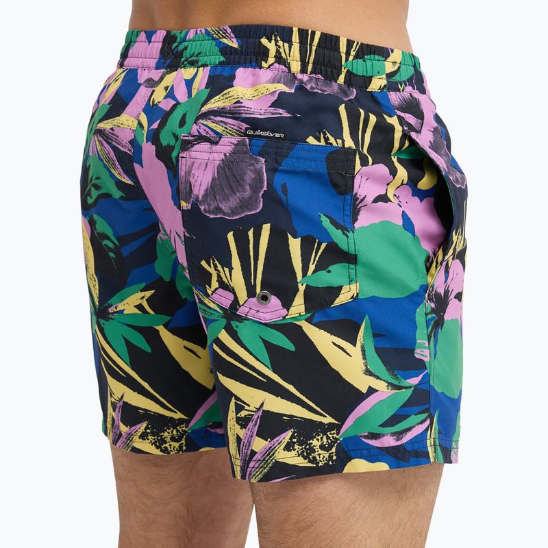 Men's swim shorts Quiksilver Everyday Printed Volley 15" dark navy interact floral 8