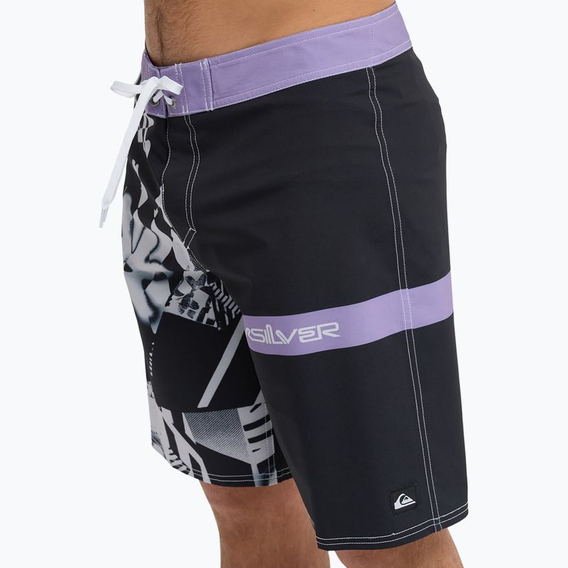 Men's swim shorts Quiksilver Surfsilk Straight 20" black block momentum 7
