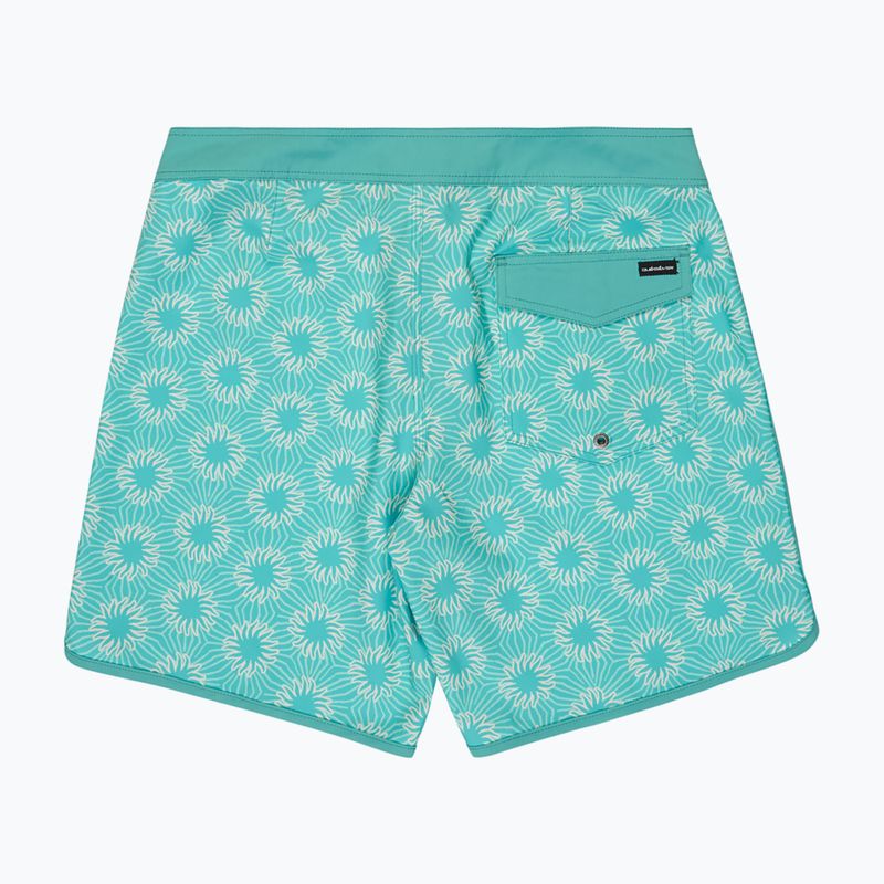 Men's swim shorts Quiksilver Surfsilk Scallop 18" aqua ocean mayhem 2