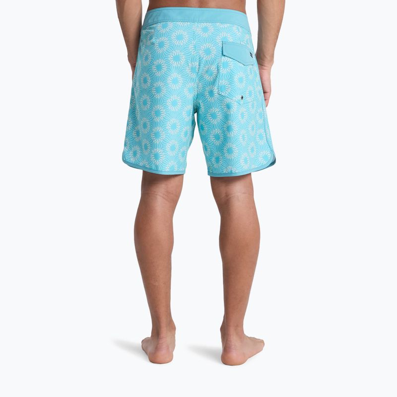 Men's swim shorts Quiksilver Surfsilk Scallop 18" aqua ocean mayhem 5