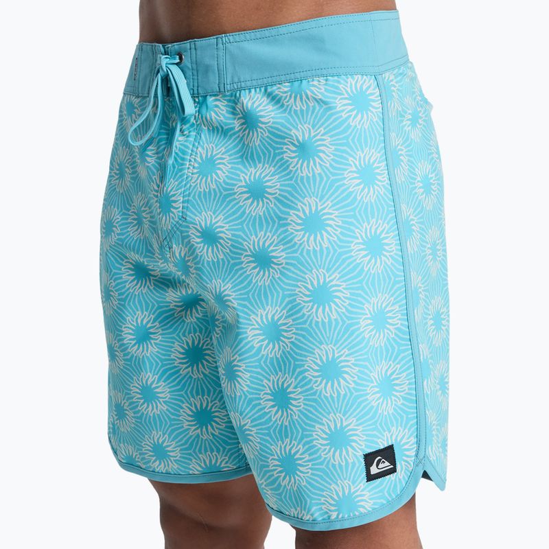 Men's swim shorts Quiksilver Surfsilk Scallop 18" aqua ocean mayhem 7
