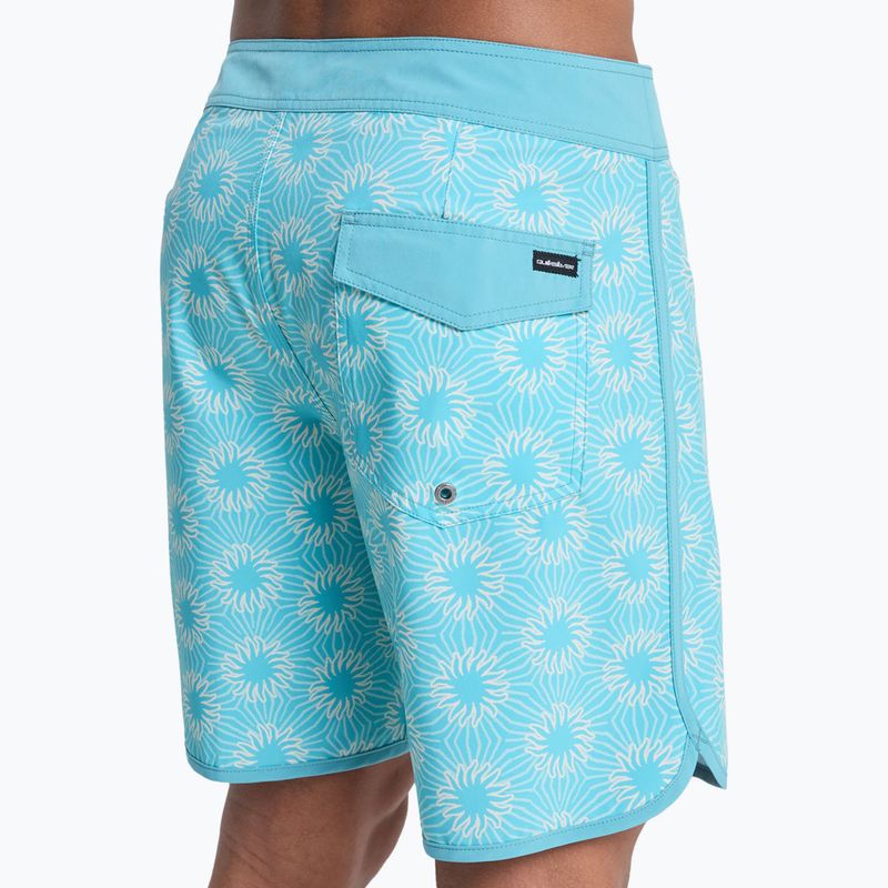 Men's swim shorts Quiksilver Surfsilk Scallop 18" aqua ocean mayhem 8