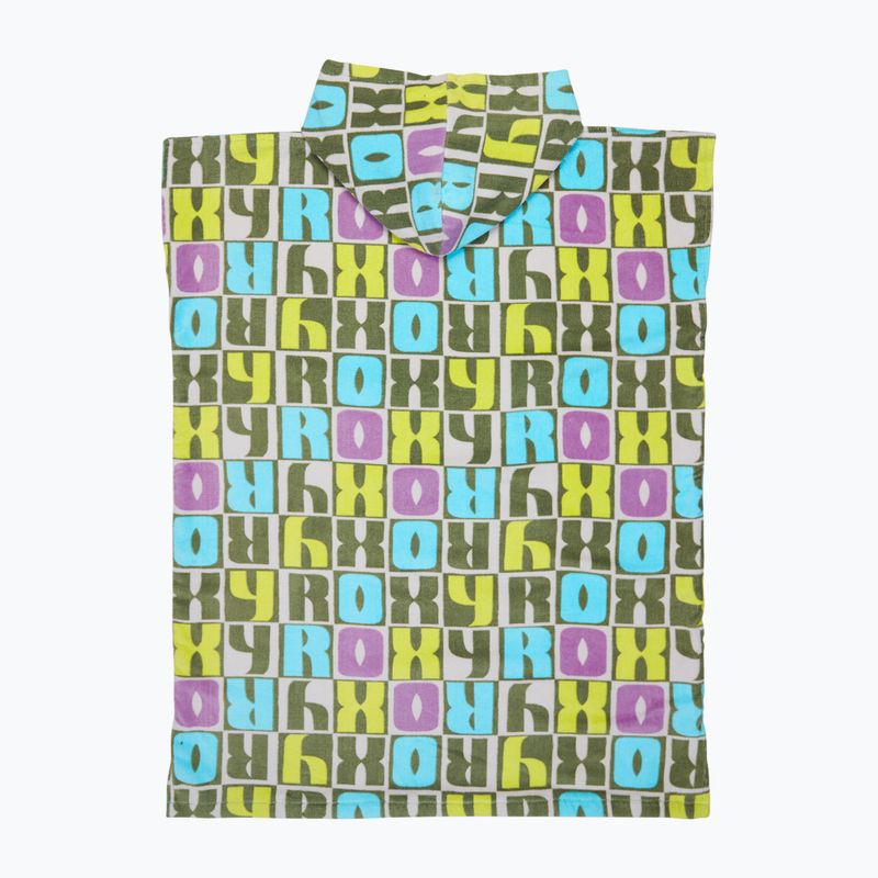 Children's poncho ROXY RG Stay Magical Printed oil green letter up 2