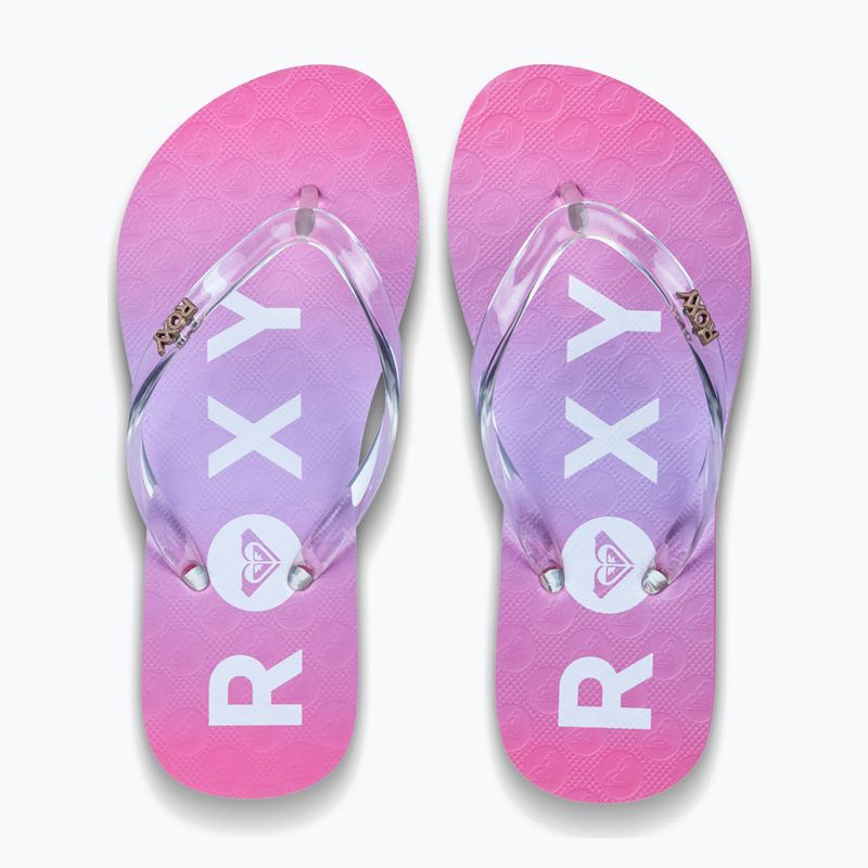 Children's flip-flops ROXY Viva Jelly sangria sunset 2