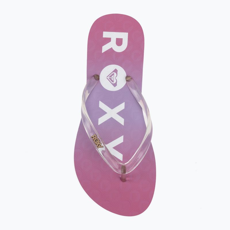Children's flip-flops ROXY Viva Jelly sangria sunset 5