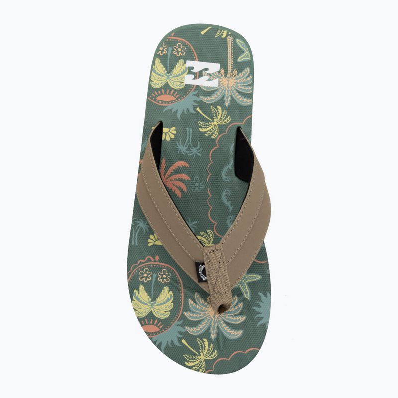 Men's flip-flops Billabong All Day Impact Print moss green 5