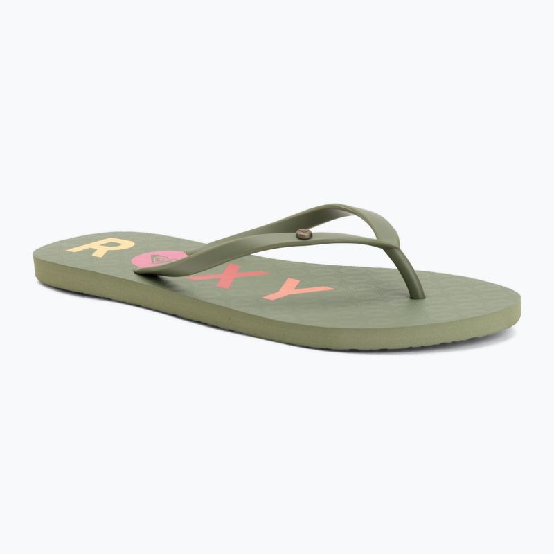 Women's flip-flops ROXY Sandy III oil green