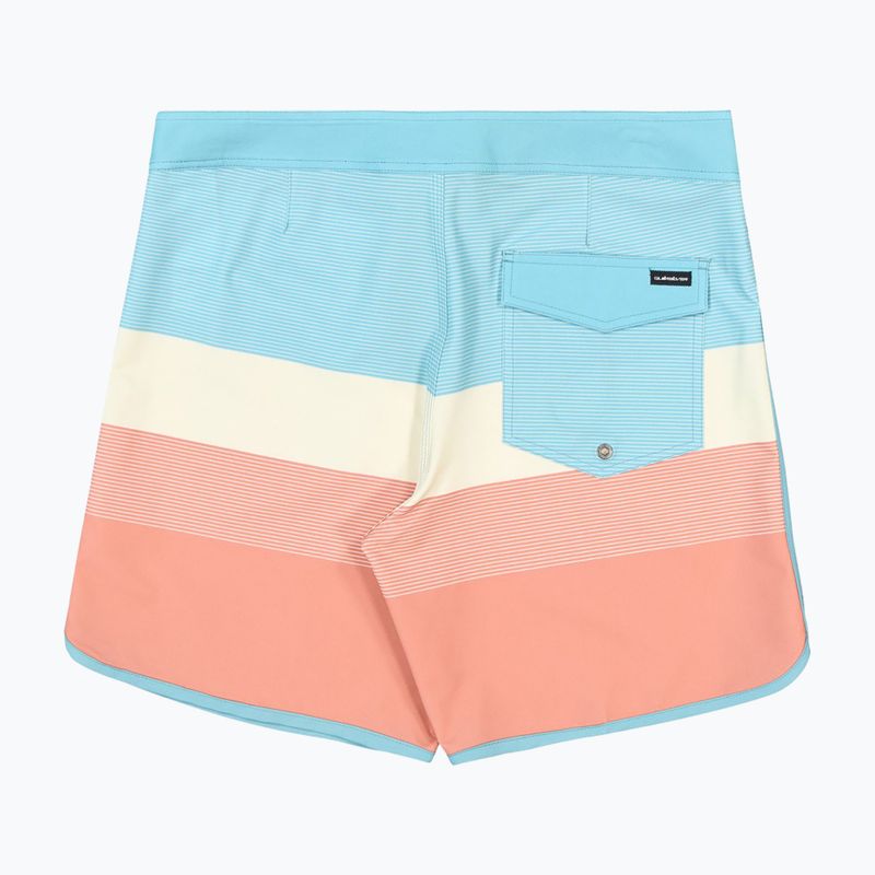Men's swim shorts Quiksilver Surfsilk Scallop 18" desert sand/tijuana 2