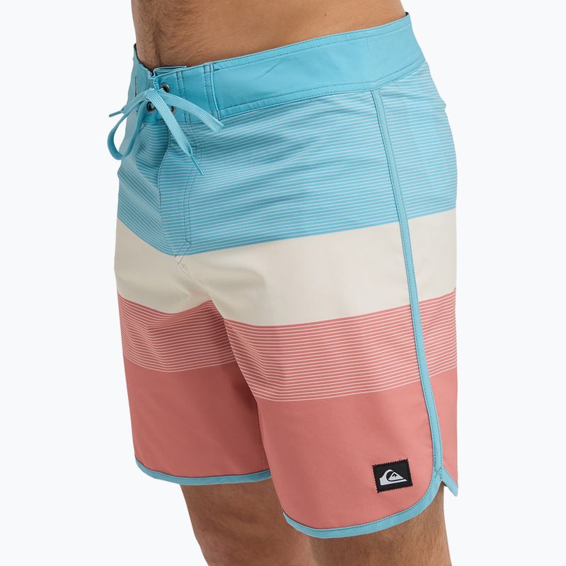 Men's swim shorts Quiksilver Surfsilk Scallop 18" desert sand/tijuana 7