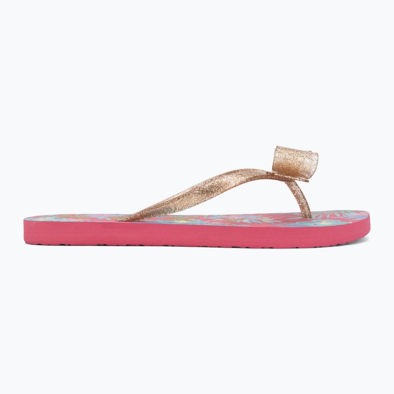 Children's flip-flops ROXY Lulu IV pink multi camo 2