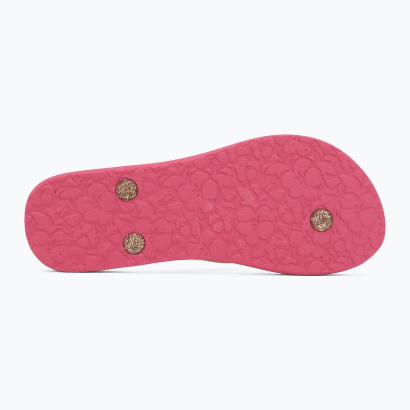 Children's flip-flops ROXY Lulu IV pink multi camo 4