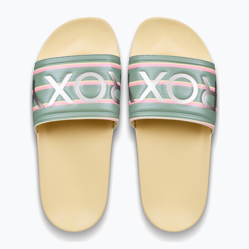 Women's slides ROXY Slippy II Printed gold haze 2