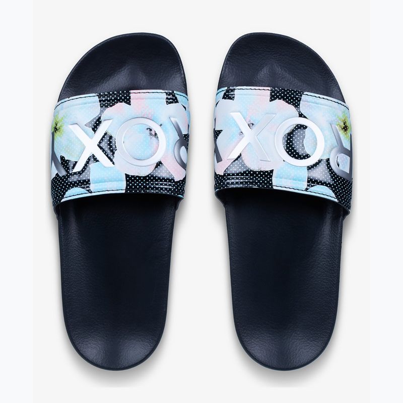 Women's slides ROXY Slippy II Printed black multi 1 2