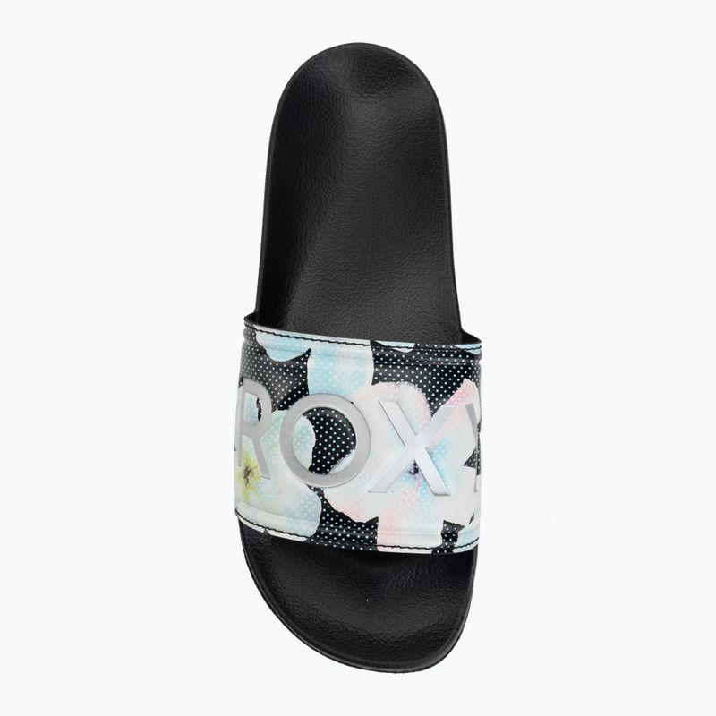Women's slides ROXY Slippy II Printed black multi 1 5