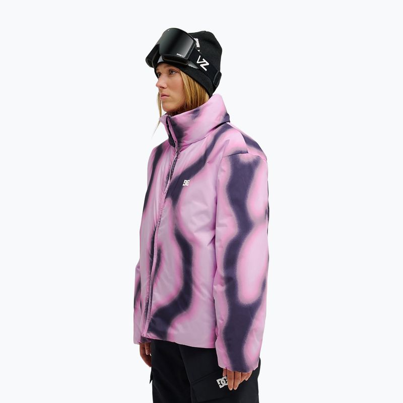 Women's snowboard jacket DC Aura Puffer 10K offscale lilac 3