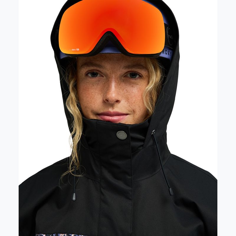 Women's snowboard jacket ROXY Brylee twilight purple wildin out 4
