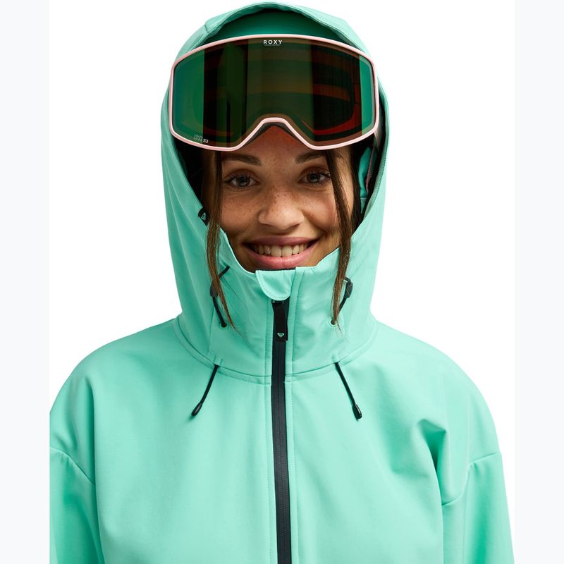 Women's snowboard jacket ROXY Frostbliss Softshell Overhead opal 6