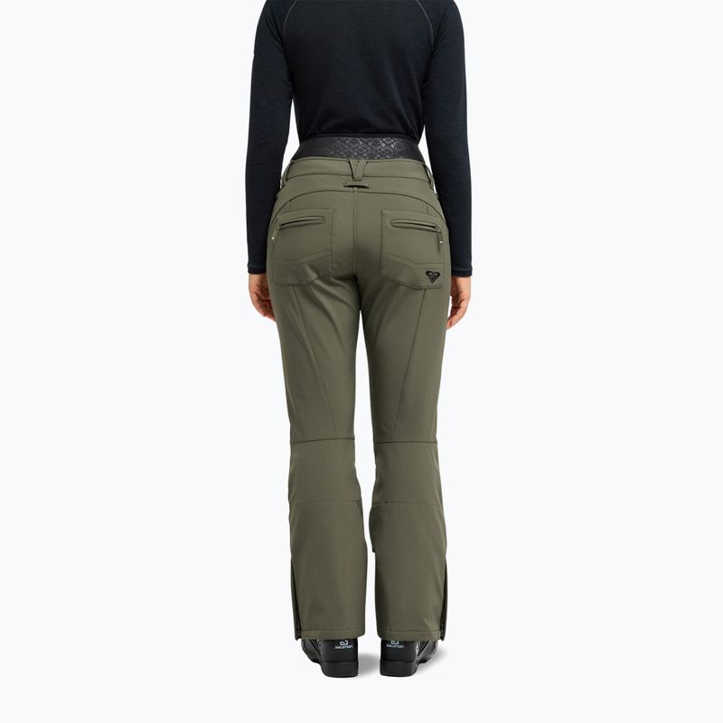 Women's snowboard trousers Roxy Rising High beetle 3