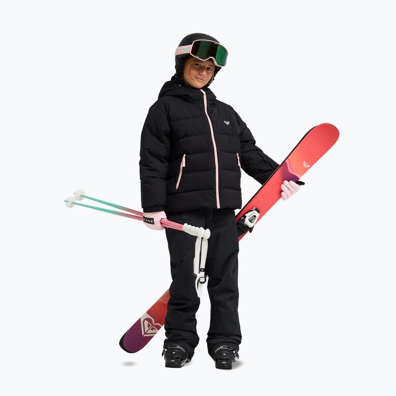 Children's snowboard jacket ROXY Snowyhill Puffy true black 2