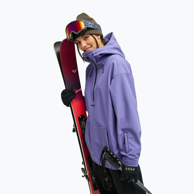 Women's snowboard jacket ROXY Frostbliss Softshell Overhead twilight purple 4