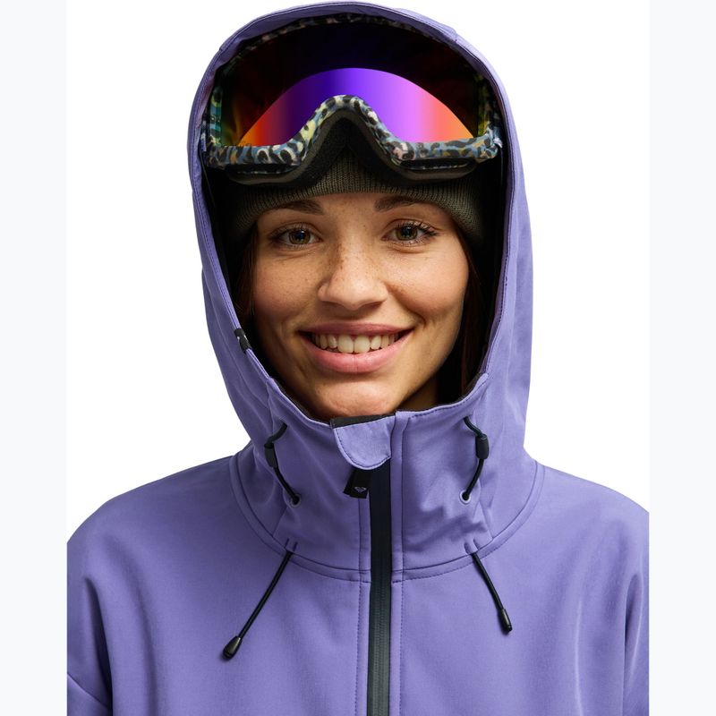 Women's snowboard jacket ROXY Frostbliss Softshell Overhead twilight purple 6
