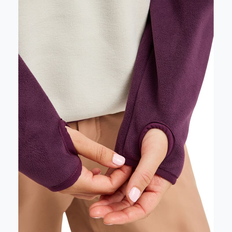 Women's fleece sweatshirt ROXY Icedrift Layer blackberry wine 7