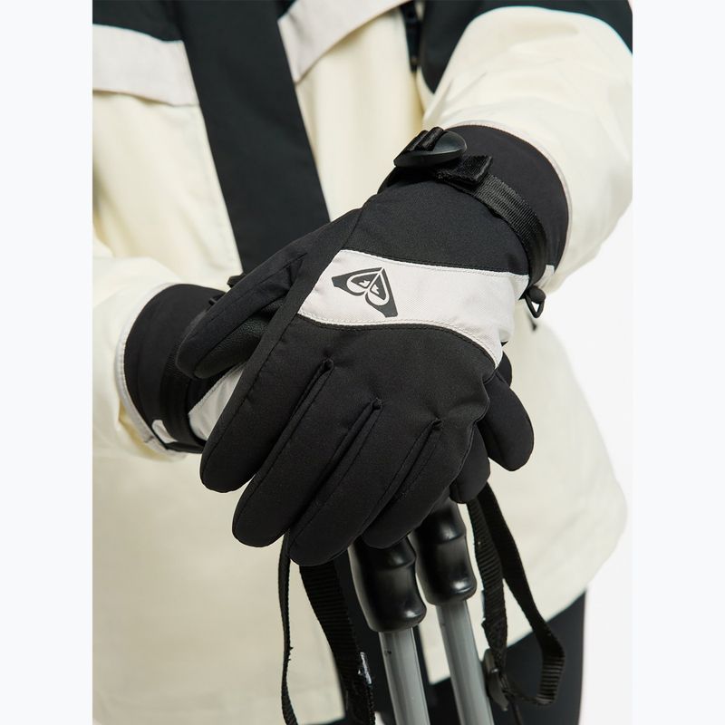 Women's snowboard gloves ROXY Jetty Solid silver 4