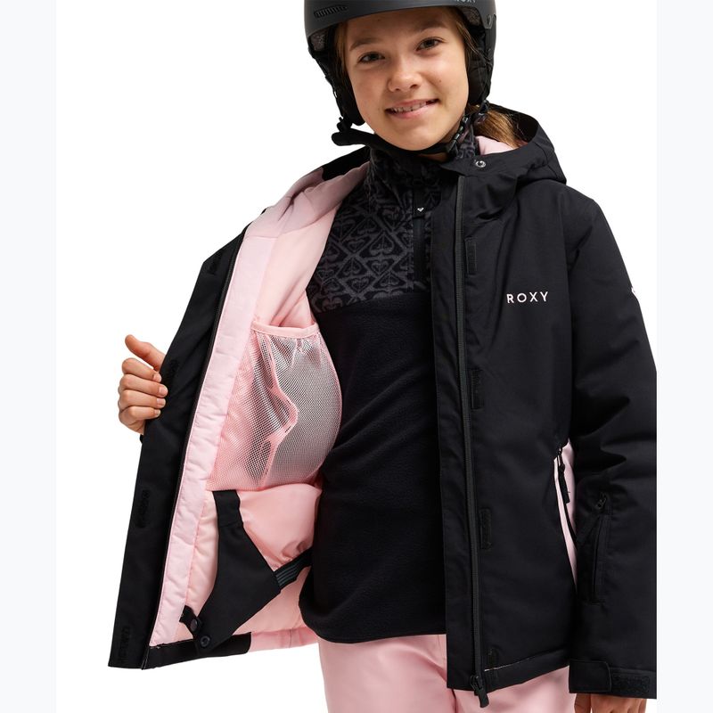 Children's snowboard jacket ROXY Snowflare true black 5
