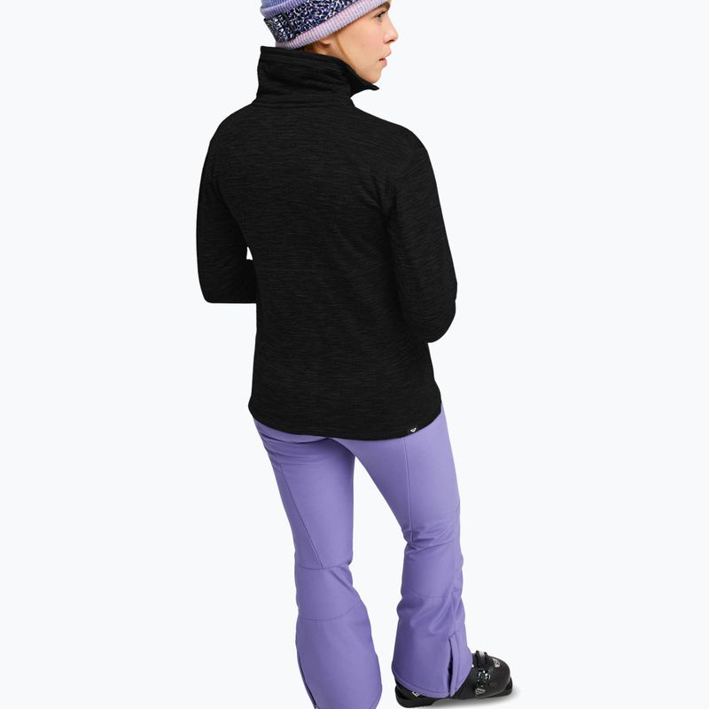 Women's fleece sweatshirt ROXY Snowstride Full Zip true black 3
