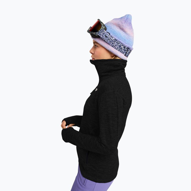 Women's fleece sweatshirt ROXY Snowstride Full Zip true black 4