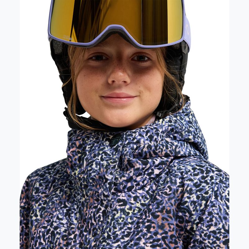 Children's snowboard jacket ROXY Snowflare true black wildin out rg 4