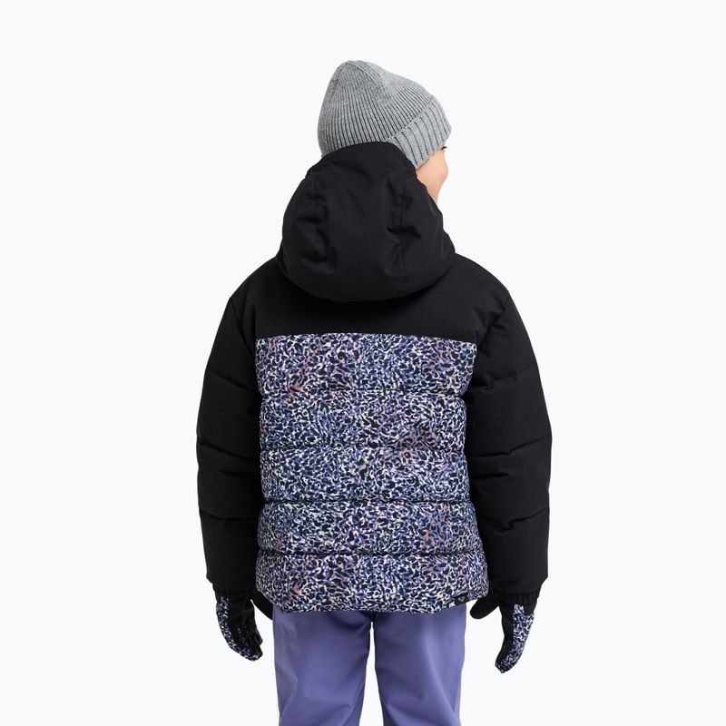 Children's snowboard jacket ROXY Snowyhill Printed Puffy true black wildin out rg 3