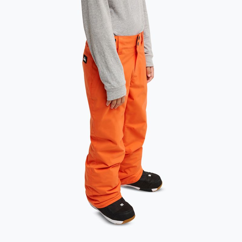 Children's snowboard trousers Quiksilver Estate vermillon 3