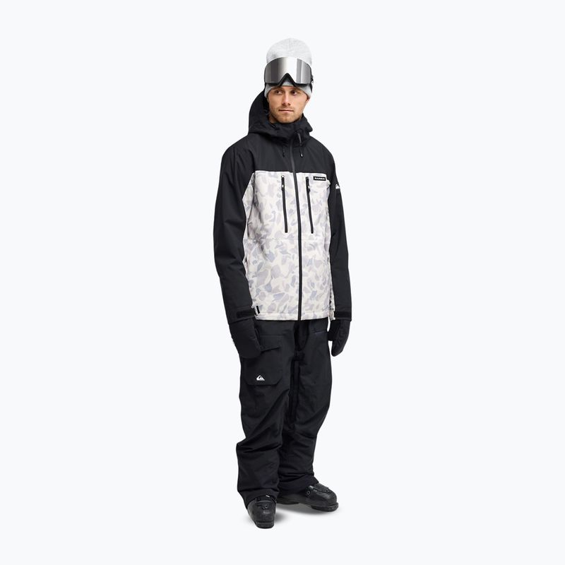 Men's snowboard jacket Quiksilver Sycamore 20K ice camo bone white 2