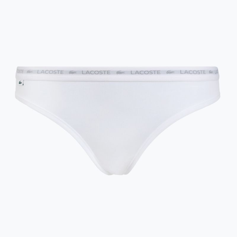Women's briefs Lacoste 8F1338 3 pairs black/white/silver chine 2