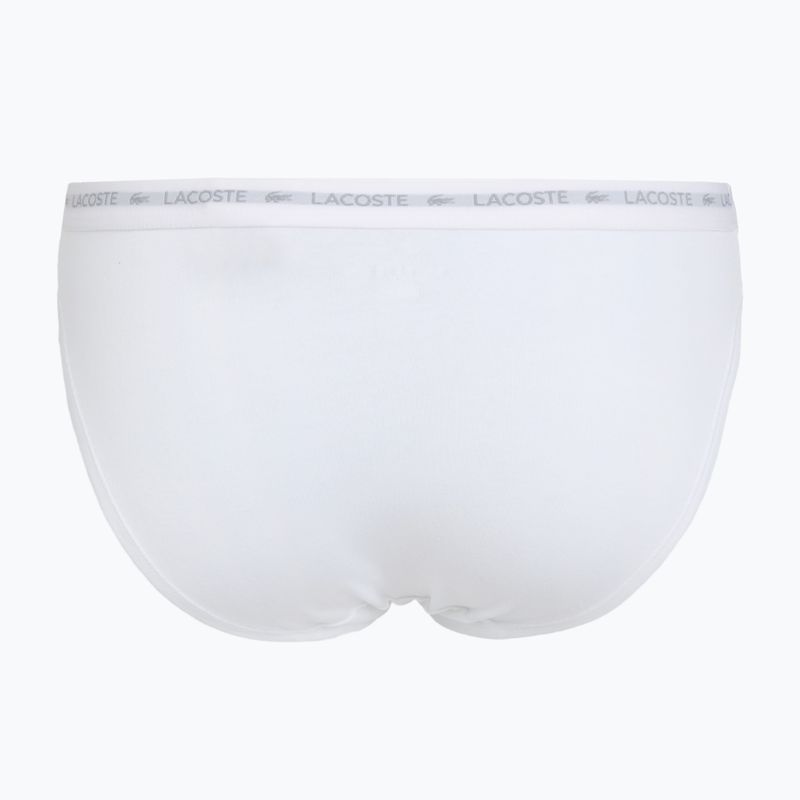 Women's briefs Lacoste 8F1338 3 pairs black/white/silver chine 3