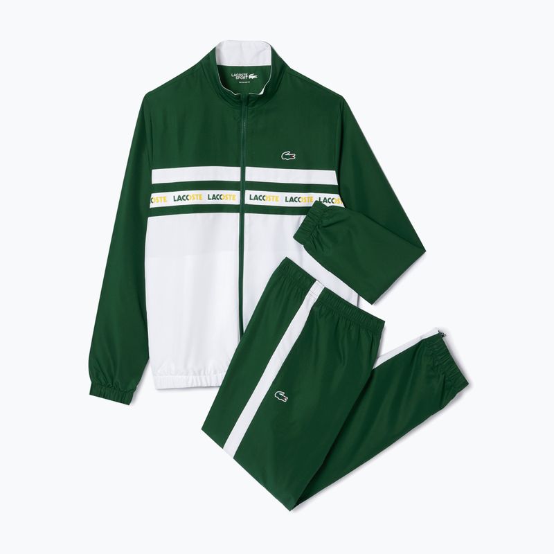 Lacoste men's tennis tracksuit WH7567 green/white 5