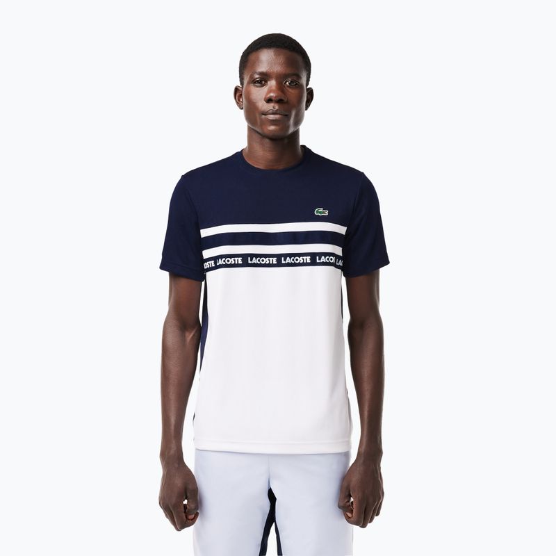 Lacoste men's T-shirt TH7515 white/navy blue