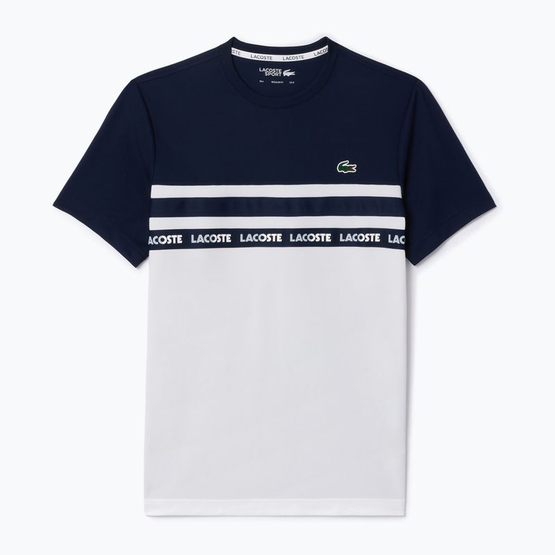 Lacoste men's T-shirt TH7515 white/navy blue 4