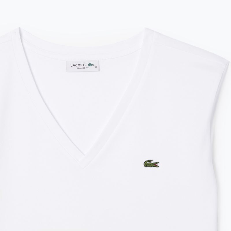 Women's T-shirt Lacoste TF7300 white 5