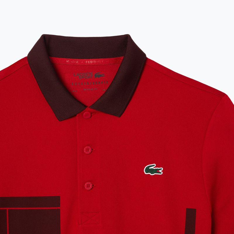 Lacoste tennis polo shirt DH2568 opera/expresso 7